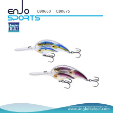 Angler Escolher Escolar Peixe Crankbait Mergulho Profundo Tackle Lure com Bkk Treble Hooks (CB0675)